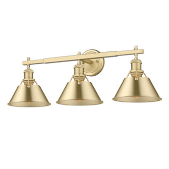 Yep by Golden Lighting Orwell 3-light Vanity in Brushed Champagne Brass (36|3306-BA3 BCB-BCB)