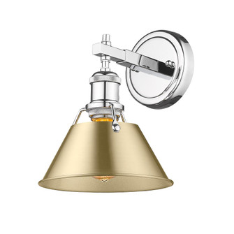 Orwell CH 1 Light Bath Vanity in Chrome with Brushed Champagne Bronze shade (36|3306-BA1 CH-BCB)