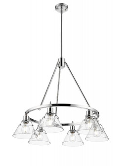 Orwell CH 6 Light Chandelier in Chrome with Clear Glass (36|3306-6 CH-CLR)