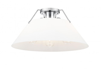 Orwell CH 3 Light Flush Mount in Chrome with Opal Glass (36|3306-3FM CH-OP)