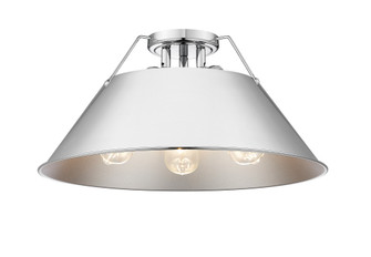 Yep by Golden Lighting Orwell 3-light Flush Mount in Chrome (36|3306-3FM CH-CH)
