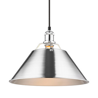 Yep by Golden Lighting Orwell 1-light 14in Pendant in Chrome (36|3306-L CH-CH)