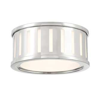 Kendal 9.5'' Polished Nickel Flush Mount (205|KEN-2200-PN)