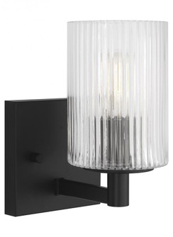 One Light Wall/Bath Sconce (38|GLV1041MBK)