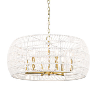 Wry Lighting Ellie 6-light Chandelier in Modern Brushed Gold (36|6808-6 MBG-WR)