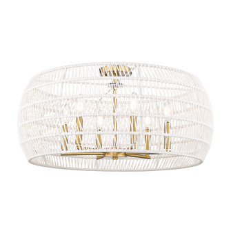 Wry Lighting Ellie 6-light Semi-Flush Mount in Modern Brushed Gold (36|6808-6SF MBG-WR)