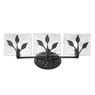 Golden Lighting Calla 3-light Vanity in Natural Black (36|3160-BA3 NB-HWG)