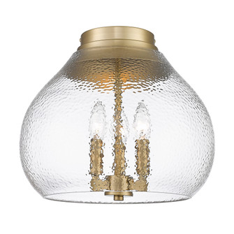 Golden Lighting Ariella 3-light Flush Mount in Brushed Champagne Brass (36|1094-3FM BCB-HCG)