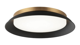 1 LT Ø18” ''FINLEY'' MATTE BLACK/ AGED GOLD CEILING MOUNT (3605|M12518MBAG)