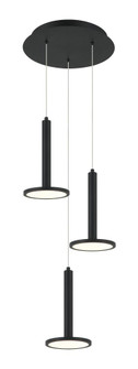 3 LT LED ''EXTRATERRESTRIAL'' MATTE BLACK PENDANT (3605|C37703MB)