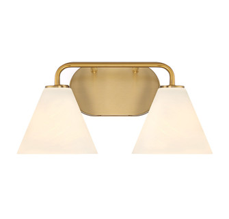 Blair 2-Light Bathroom Vanity Light in Warm Brass (128|8-2988-2-322)