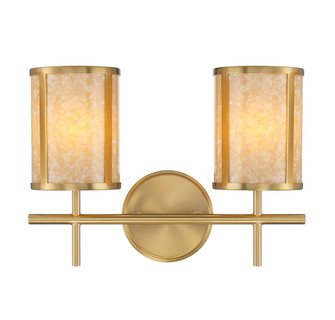 Camden 2-Light Bathroom Vanity Light in Warm Brass (128|8-2055-2-322)