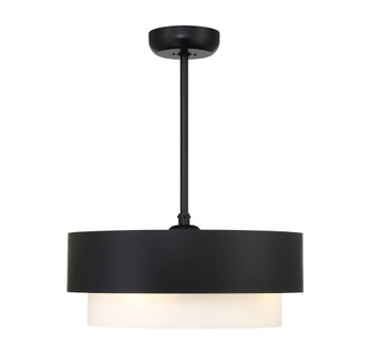 Diana 4-Light Fan D'Lier in Matte Black (128|22-FD-445-89)