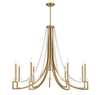 Helen 9-Light Chandelier in Warm Brass (128|1-8805-9-322)