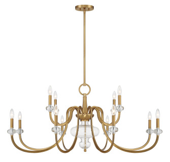 Bergdorf 12-Light Chandelier in Warm Brass (128|1-5803-12-322)