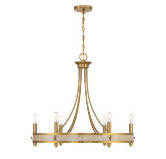 Camden 6-Light Chandelier in Warm Brass (128|1-2053-6-322)