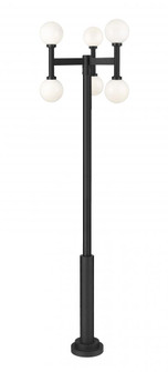 6 Light Outdoor Post Mount Fixture (276|597MP6-5010P-BK)