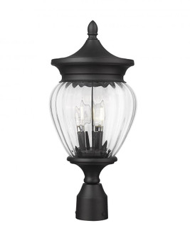 3 Light Outdoor Post Mount Fixture (276|5016PHMR-BK)