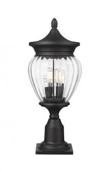 3 Light Outdoor Pier Mounted Fixture (276|5016PHMR-533PM-BK)