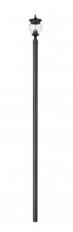 3 Light Outdoor Post Mounted Fixture (276|5016PHMR-5009P120-BK)