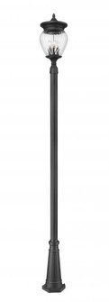 4 Light Outdoor Post Mounted Fixture (276|5016PHBR-519P-BK)