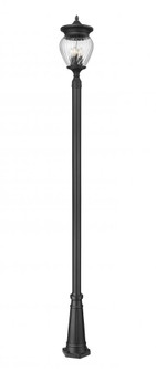 4 Light Outdoor Post Mounted Fixture (276|5016PHBR-5011P-BK)