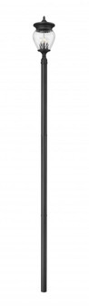 4 Light Outdoor Post Mounted Fixture (276|5016PHBR-5009P120-BK)