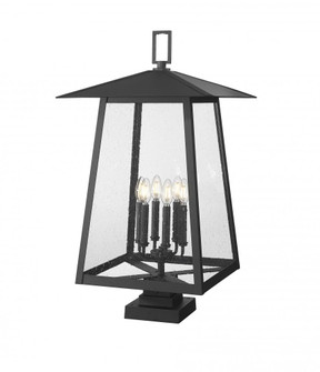 6 Light Outdoor Pier Mounted Fixture (276|5015PHXXLS-SQPM-BK)