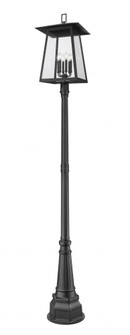 6 Light Outdoor Post Mounted Fixture (276|5015PHXXLR-564P-BK)