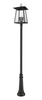 6 Light Outdoor Post Mounted Fixture (276|5015PHXXLR-511P-BK)