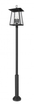 6 Light Outdoor Post Mounted Fixture (276|5015PHXXLR-5010P-BK)