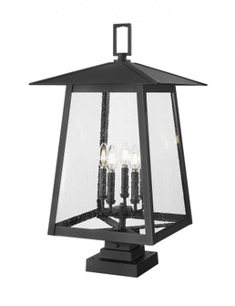 5 Light Outdoor Pier Mounted Fixture (276|5015PHXLS-SQPM-BK)