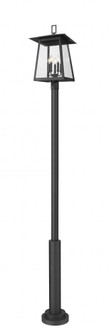 5 Light Outdoor Post Mounted Fixture (276|5015PHXLR-5010P-BK)