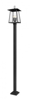 4 Light Outdoor Post Mounted Fixture (276|5015PHBS-536P-BK)