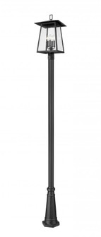 4 Light Outdoor Post Mounted Fixture (276|5015PHBR-5011P-BK)