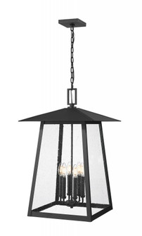 6 Light Outdoor Chain Mount Ceiling Fixture (276|5015CHXXL-BK)