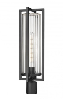 1 Light Outdoor Post Mount Fixture (276|5013PHBR-BK)