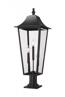 3 Light Outdoor Pier Mounted Fixture (276|5008PHXLR-533PM-BK)