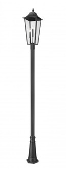 3 Light Outdoor Post Mounted Fixture (276|5008PHXLR-5011P-BK)