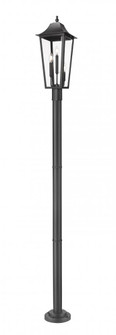 3 Light Outdoor Post Mount Fixture (276|5008PHBR-567P-BK)