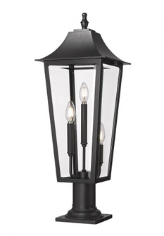 3 Light Outdoor Pier Mounted Fixture (276|5008PHBR-533PM-BK)
