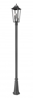 3 Light Outdoor Post Mounted Fixture (276|5008PHBR-519P-BK)