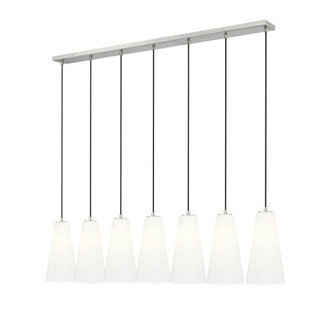7 Light Linear Chandelier (276|3043P7-7L-BN)