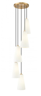 5 Light Chandelier (276|3043P7-5R-MGLD)