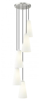 5 Light Chandelier (276|3043P7-5R-BN)