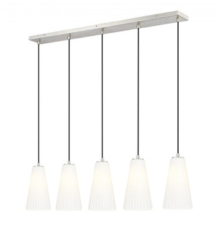 5 Light Linear Chandelier (276|3043P6-5L-BN)
