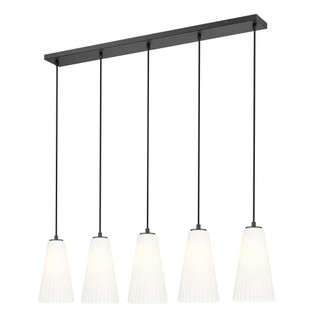 5 Light Linear Chandelier (276|3043P6-5L-MB)