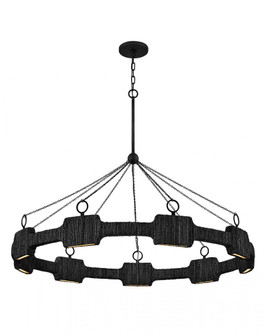 Large LED Single Tier Chandelier (87|34108CBK)