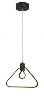 1 Light LED Pendant in Coal Black Finish with a Frosted Silicone Sleeve (77|P1905-66A-L)