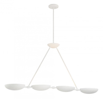 4 Light Island Fixture in Piastra Plaster Finish with Adjustable Rotating Shades (77|P1318-792)